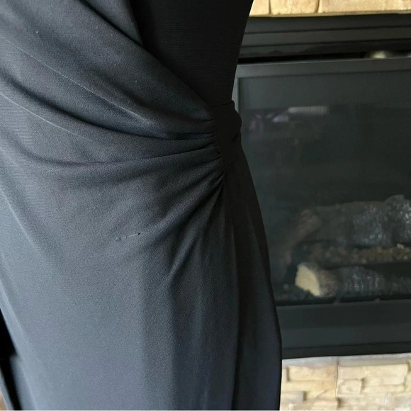 Zara Women Wrap Dress Cap Sleeve Black Size M - Picture 10 of 13